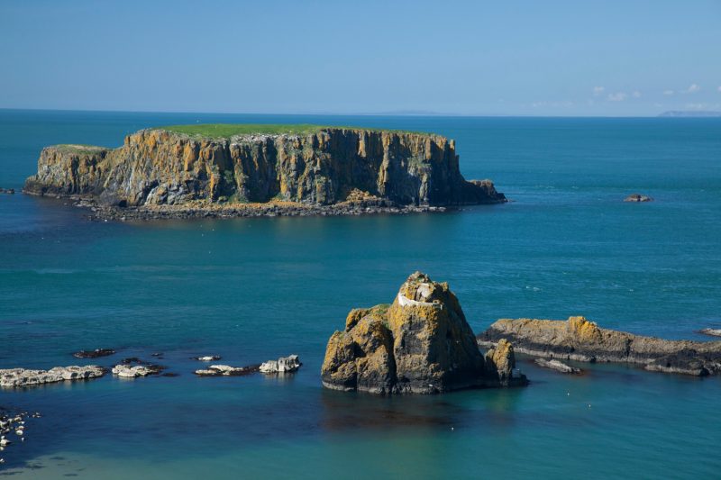 Sheep Island, Causeway Coast, County Antrim, Northern Ireland.