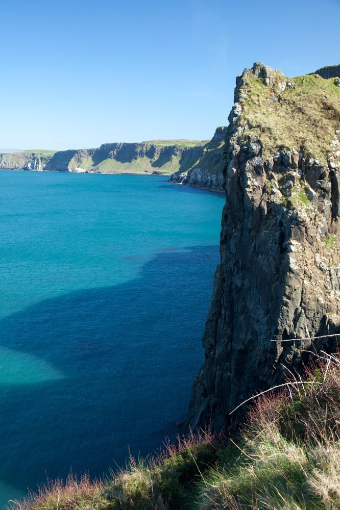 Seacliffs at Portaneevey, Causeway Coast, County Antrim, Northern Ireland.