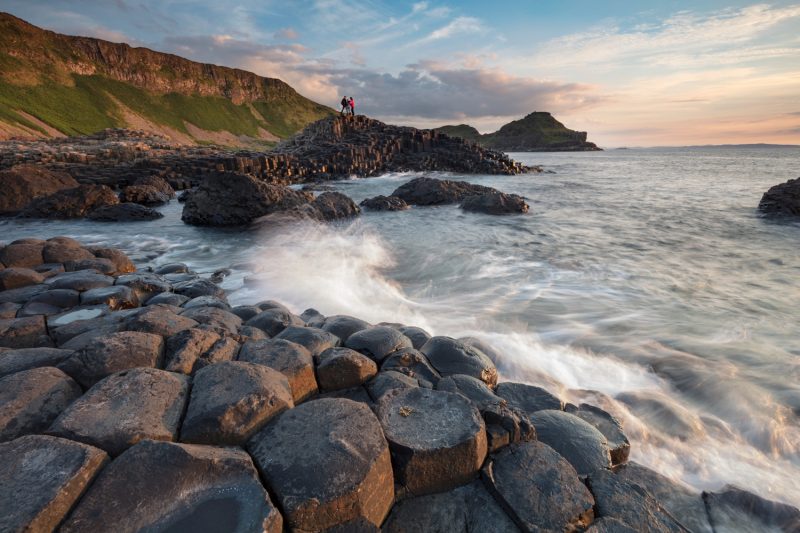 Evening at the Giant's Causeway, Country Antrim, Northern Ireland.