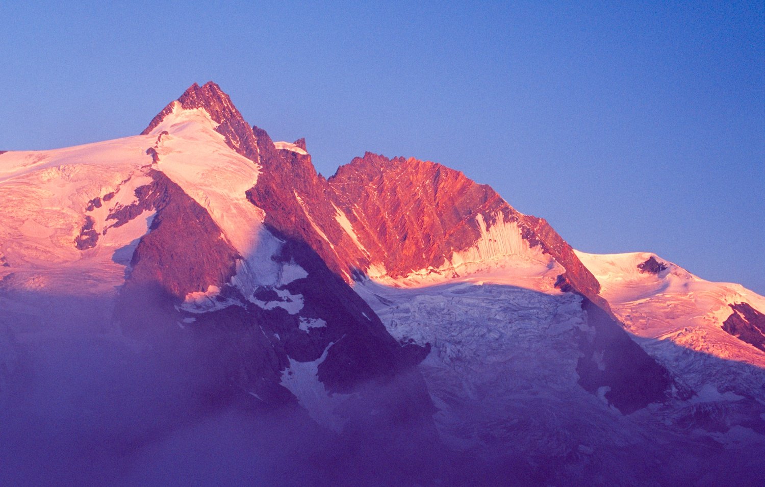The Grossglockner, Austria's highest mountain, Hohe Tauern National Park, Austria. The Grossglockner, Austria's highest mountain, Hohe Tauern National Park, Austria.