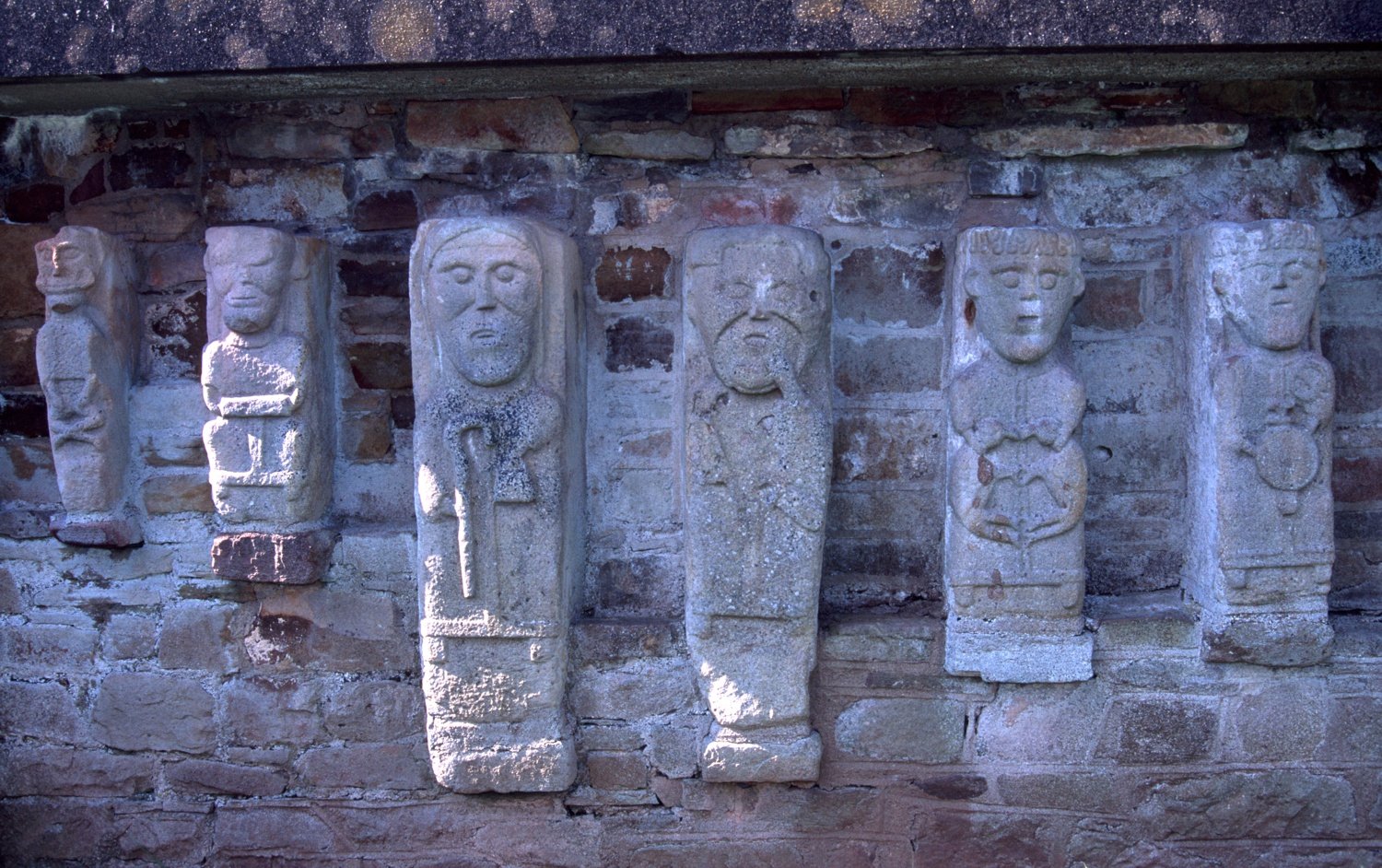 Early Christian carvings, White Island, Lough Erne, County Fermanagh, Northern Ireland. Early Christian carvings, White Island, Lough Erne, County Fermanagh, Northern Ireland.