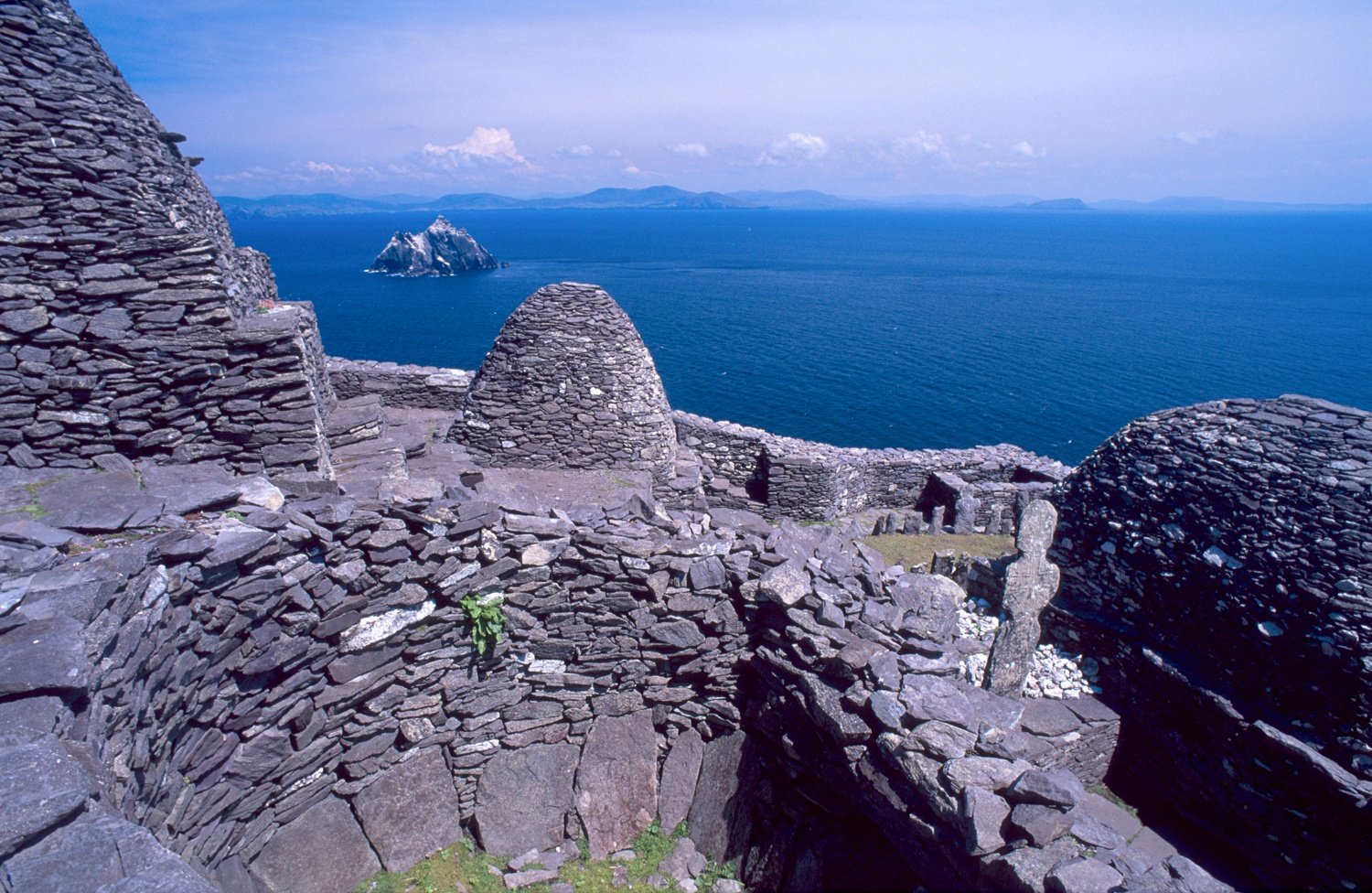 6th century monastic settlement of Skellig Michael, Co Kerry, Ireland. 6th century monastic settlement of Skellig Michael, Co Kerry, Ireland.