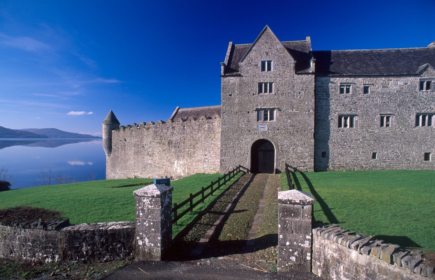 Parke's Castle, Lough Gill, County Leitrim, Ireland. Parke's Castle, Lough Gill, County Leitrim, Ireland.