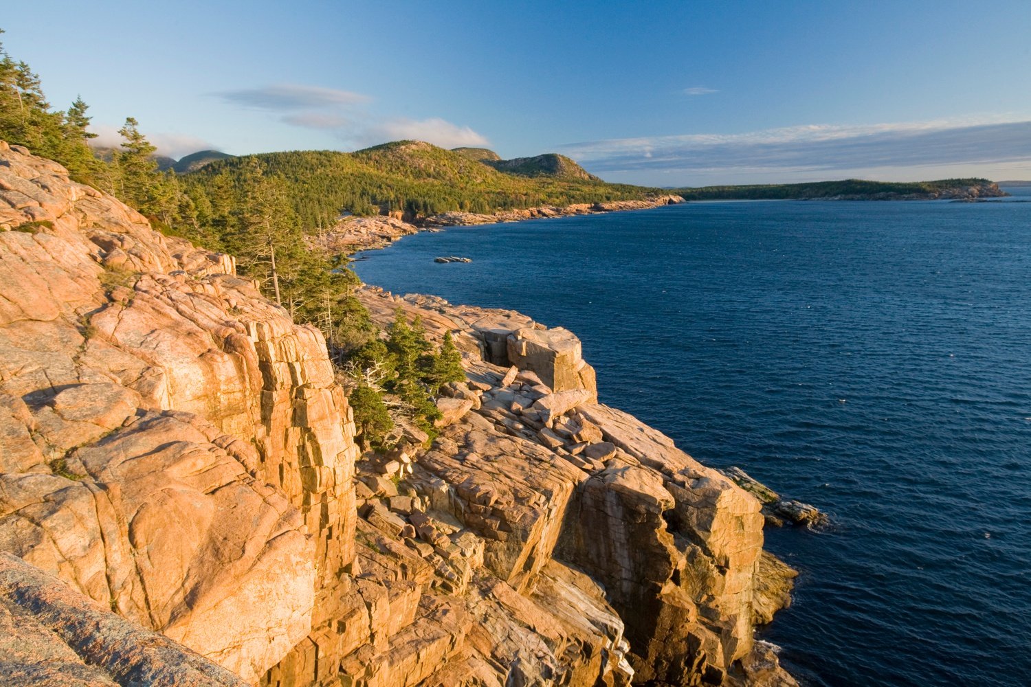 Evening coastline, Acadia National Park, Maine, New England, USA. Evening coastline, Acadia National Park, Maine, New England, USA.