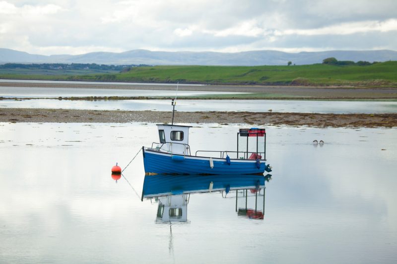 Lobster fishing boat, Killala Harbour, County Mayo, Ireland.