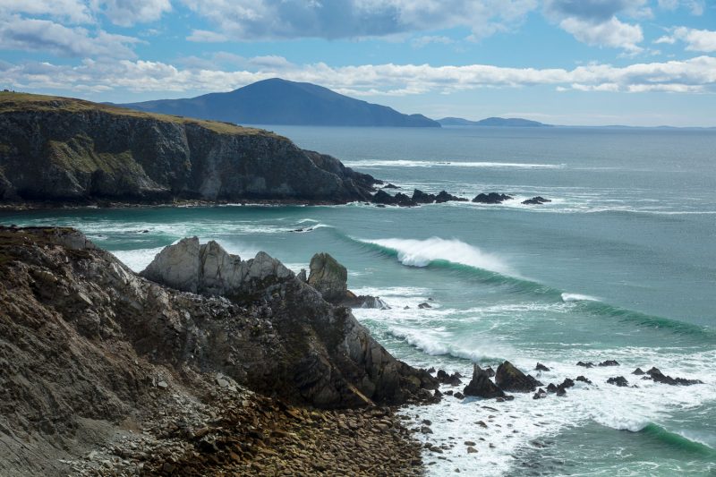View across Ashleam Bay, Achill Island, County Mayo, Ireland.