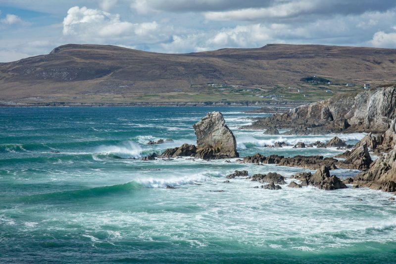 View across Ashleam Bay, Achill Island, County Mayo, Ireland.
