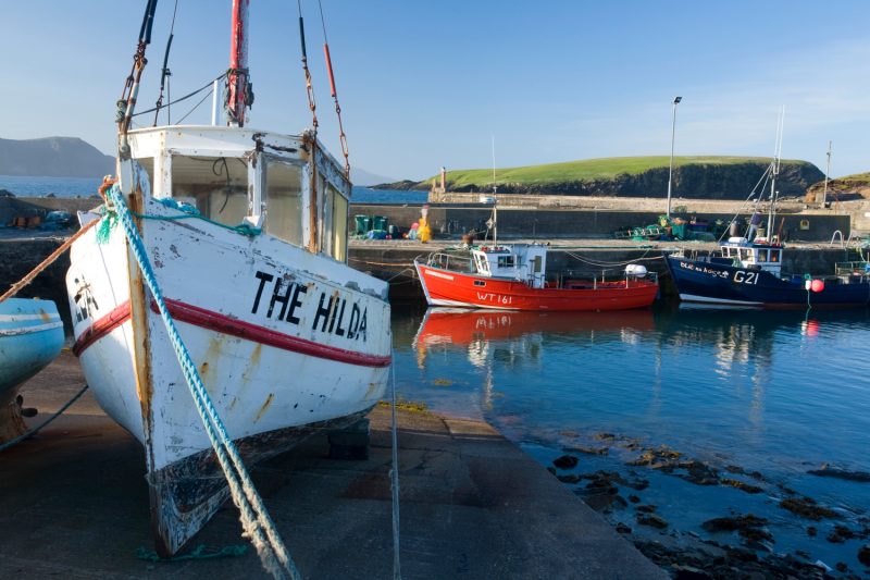 Fishing Boats at Purteen Harbour, Achill Island, Co Mayo, Ireland.