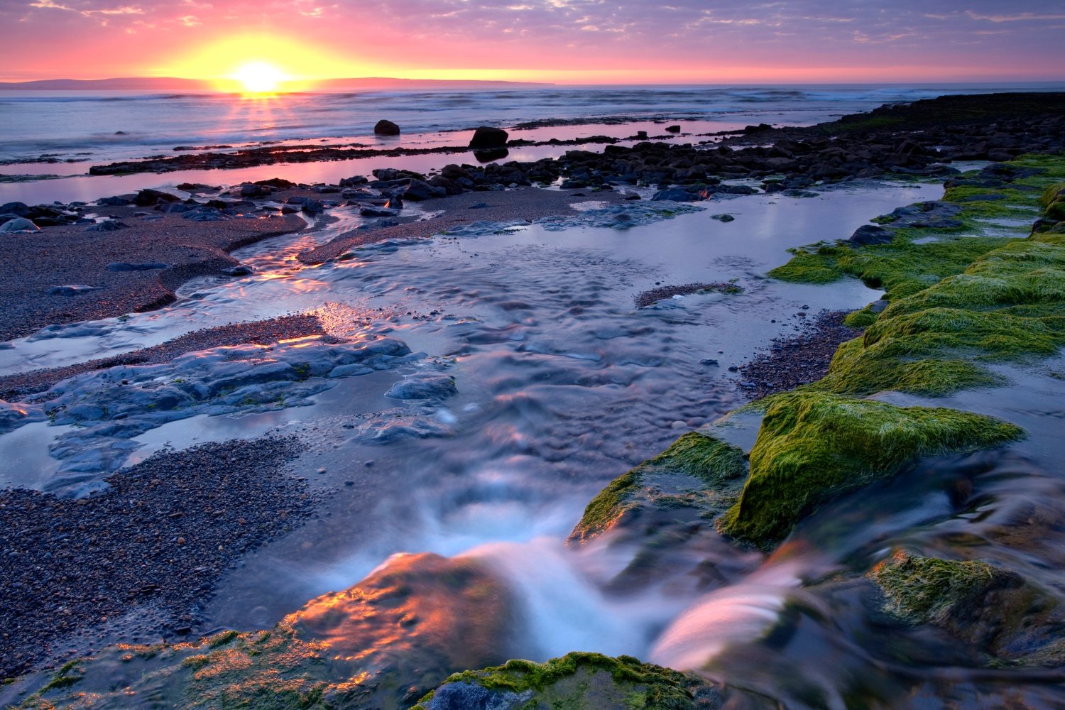 Sunset over Killala Bay, Co Sligo, Ireland. Sunset over Killala Bay, Co Sligo, Ireland.