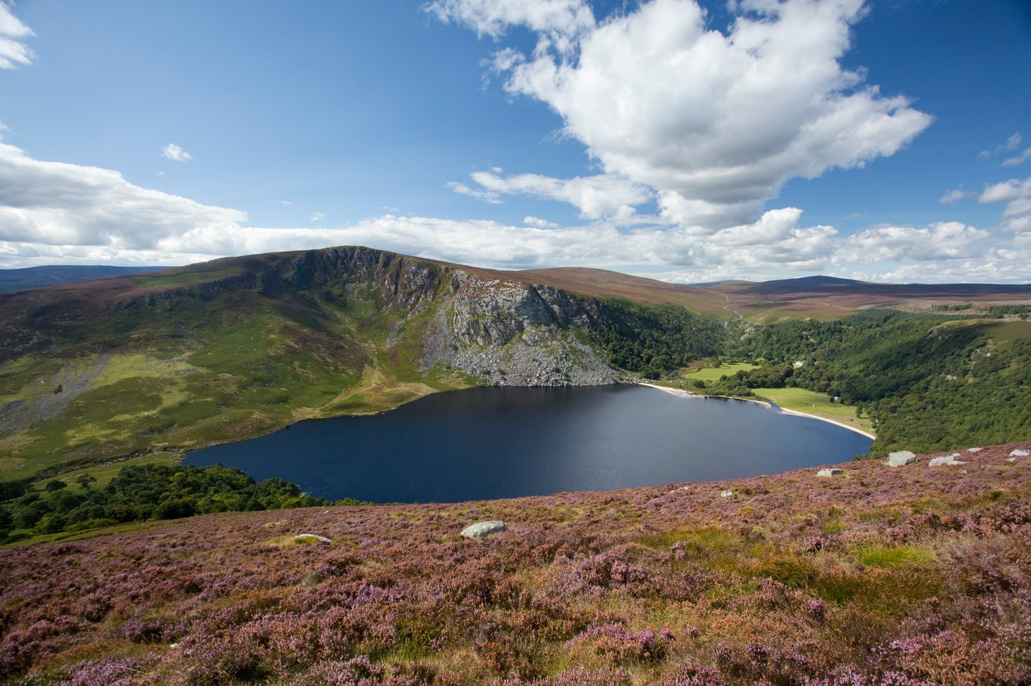 View over Lough Tay, Wicklow Mountains, Co Wicklow, Ireland. View over Lough Tay, Wicklow Mountains, Co Wicklow, Ireland.