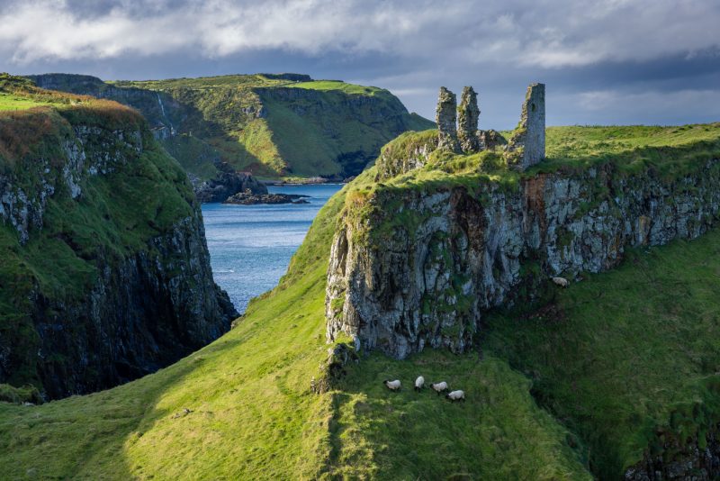 Dunseverick Castle, County Antrim, Northern Ireland.