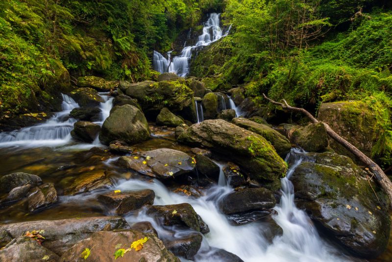 Torc Waterfall, Killarney National Park, County Kerry, Ireland.