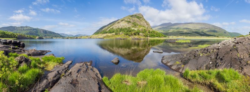Eagle's Nest from Upper lake, Killarney National Park, County Kerry, Ireland.