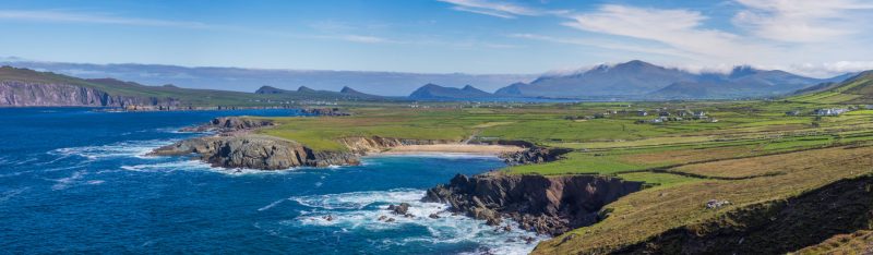 View from Clogher on the Dingle Peninsula, County Kerry, Ireland.