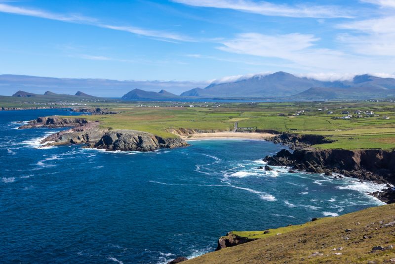 View from Clogher on the Dingle Peninsula, County Kerry, Ireland.