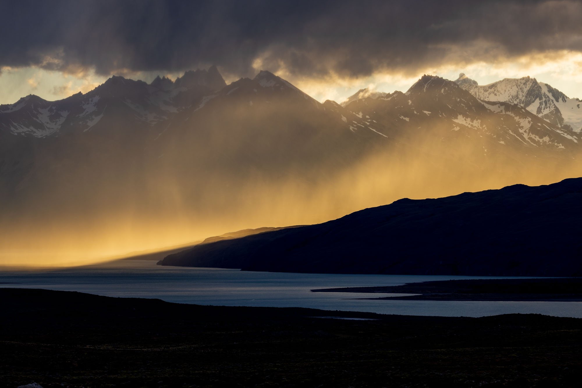 Arid landscape south of El Chalten, Patagonia, Argentina. Arid landscape south of El Chalten, Patagonia, Argentina.