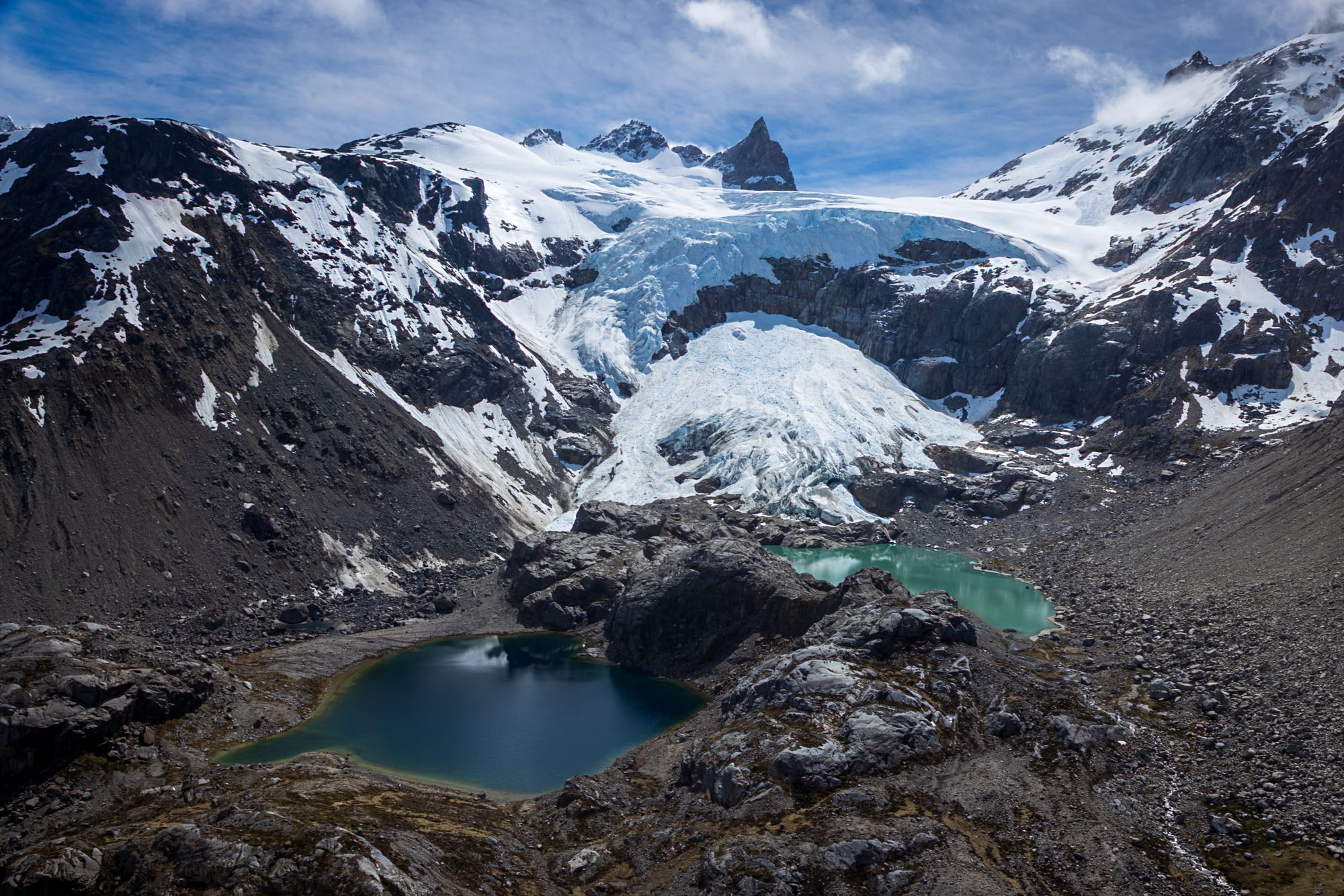 Unnamed glacier and peaks just east of the Northern Patagonian Icefield, Laguna San Rafael National Park, Patagonia, Chile. Unnamed glacier and peaks just east of the Northern Patagonian Icefield, Laguna San Rafael National Park, Patagonia, Chile.