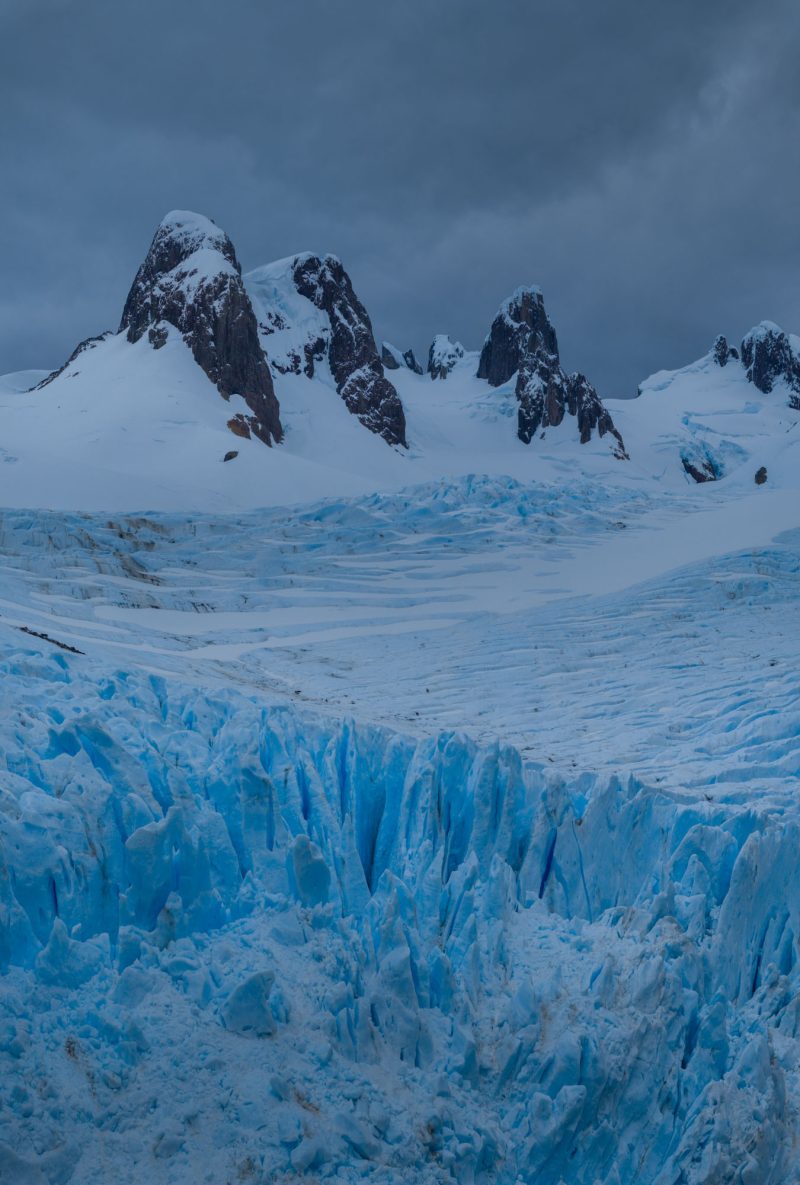 Glacier Zamudio, Cordillera Sarmiento, Patagonian Fjords, Chile.