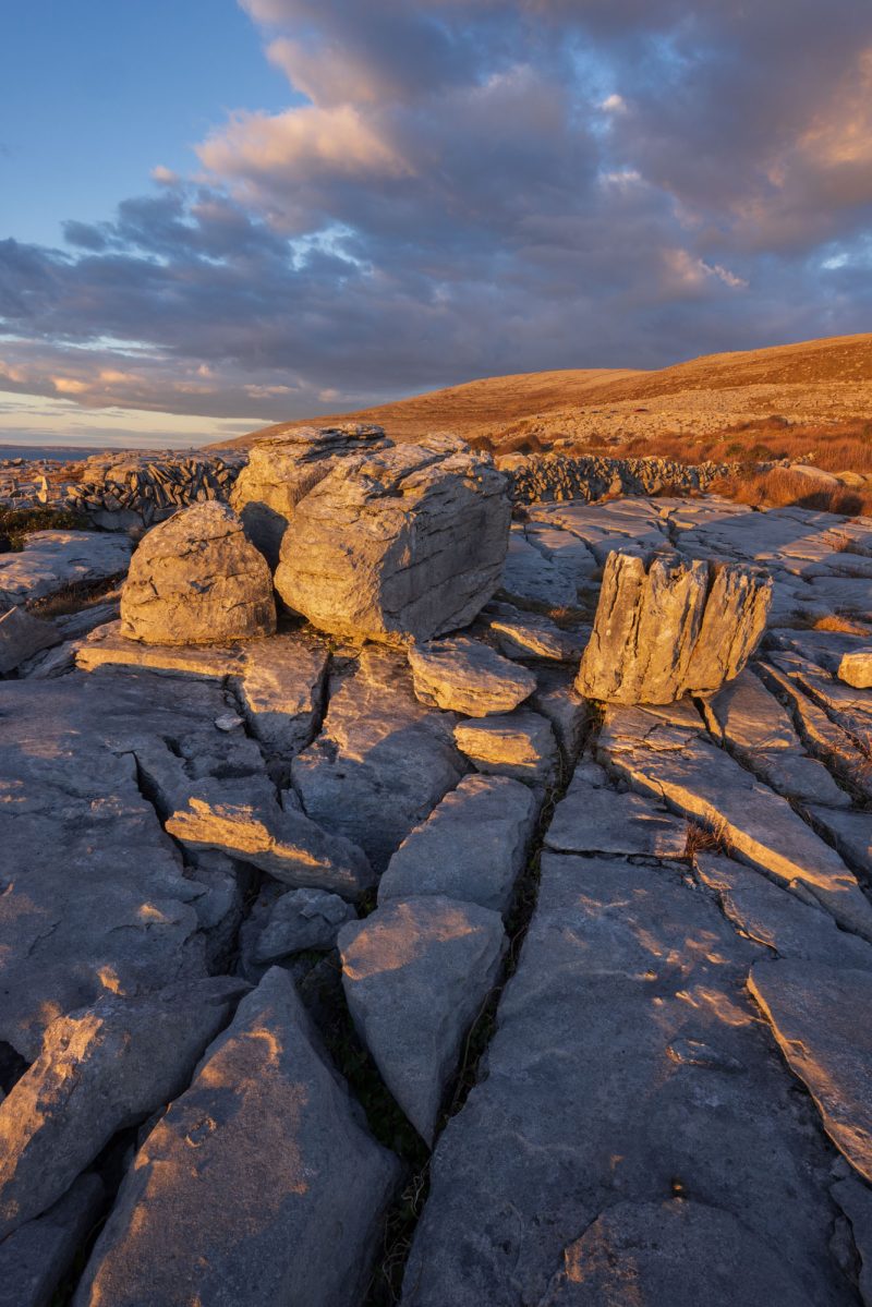 Evening light, The Burren, Ireland.