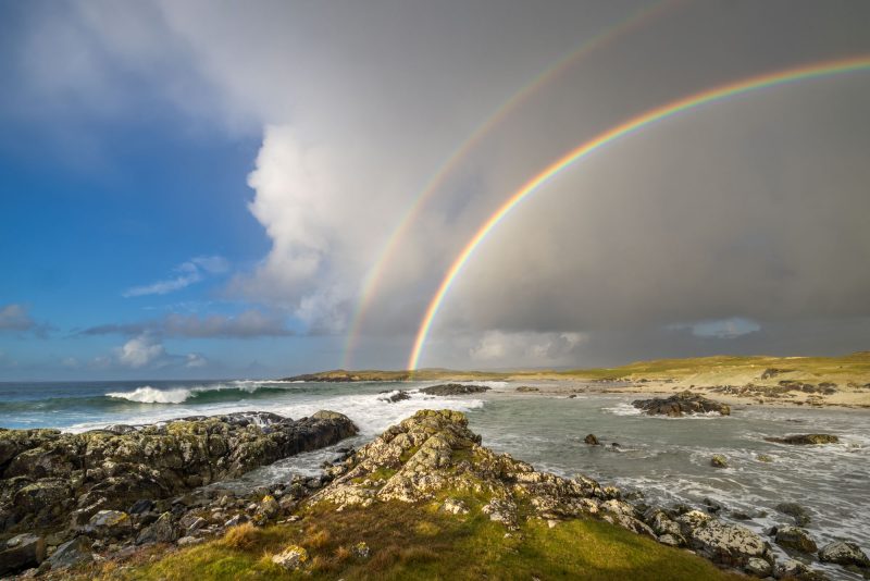 Rainbow at Doonloughan, Connemara, Ireland.