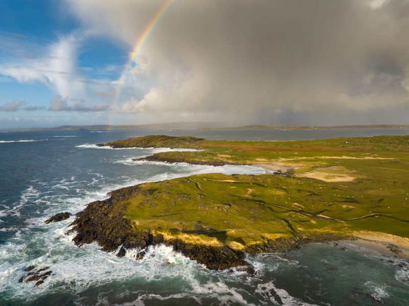 Rainbow at Doonloughan, Connemara, Ireland.