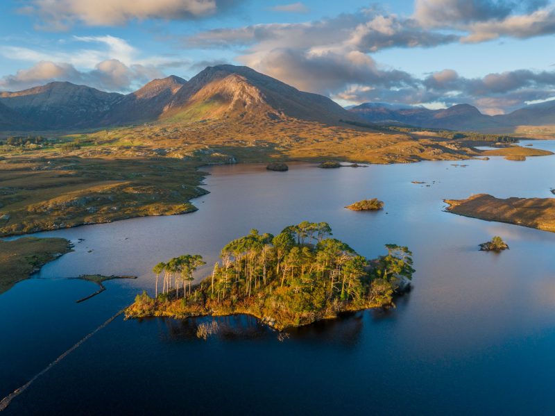 Pine Island and the Twelve Bens, Connemara, Ireland.
