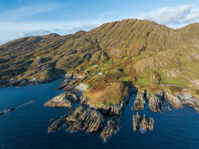 Remote farmhouse, Beara Peninsula, County Cork, Ireland.