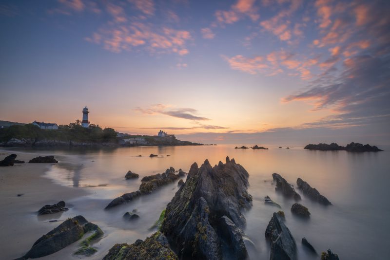 Sunrise Inishowen Lighthouse, County Donegal, Ireland.