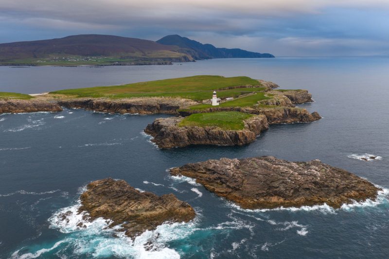 Rathlin O'Byrne Lighthouse, County Donegal, Ireland.