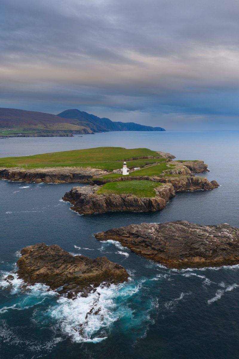 Rathlin O'Byrne Lighthouse, County Donegal, Ireland.