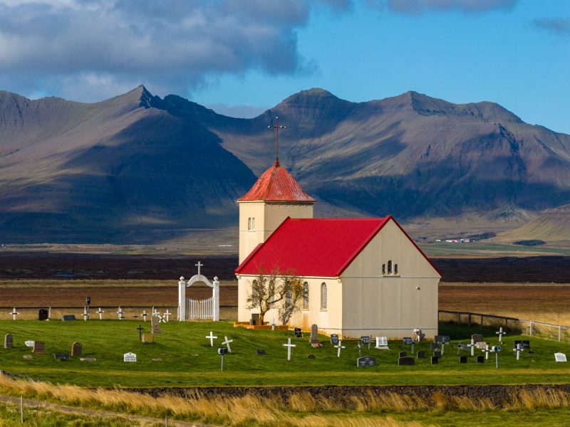 Kolbeinsstakirkja Church, Iceland.