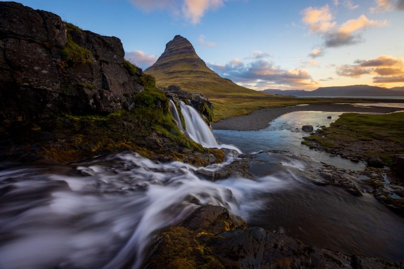 Fall sunrise, Kirkjufell, Snaefellsnes, Iceland.