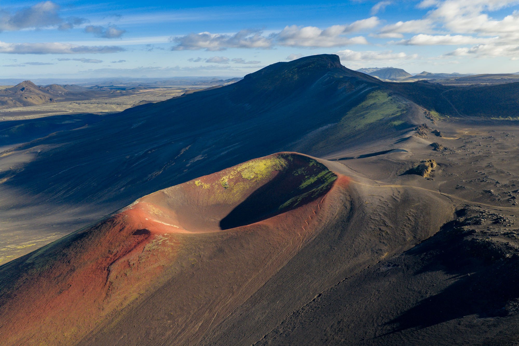 Raudaskal crater, Highlands, Iceland. Raudaskal crater, Highlands, Iceland.