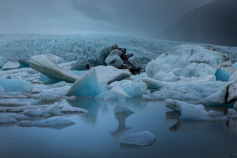 Icebergs Fjallsarlon, Iceland.