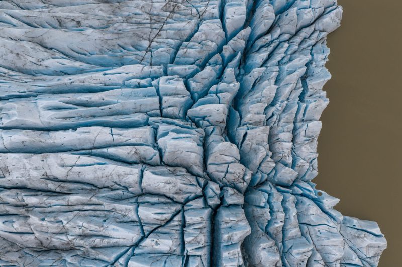 Crevasses, Fjallsjokull Glacier, Iceland.