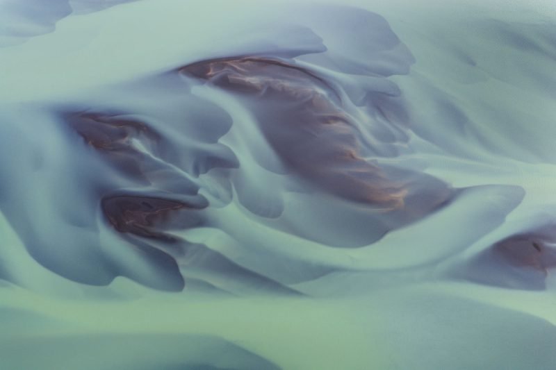 Abstract of Glacial River, Iceland.
