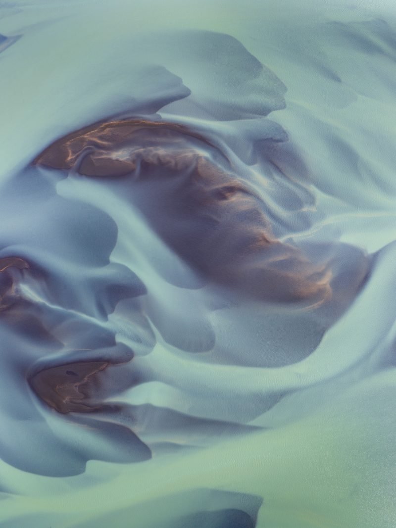 Abstract of Glacial River, Iceland.