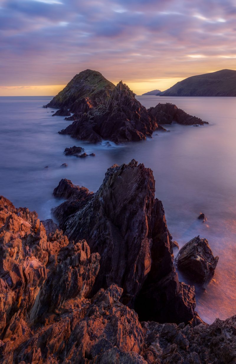 Sunset dunmore Head, Dingle Peninsula County Kerry, Ireland.
