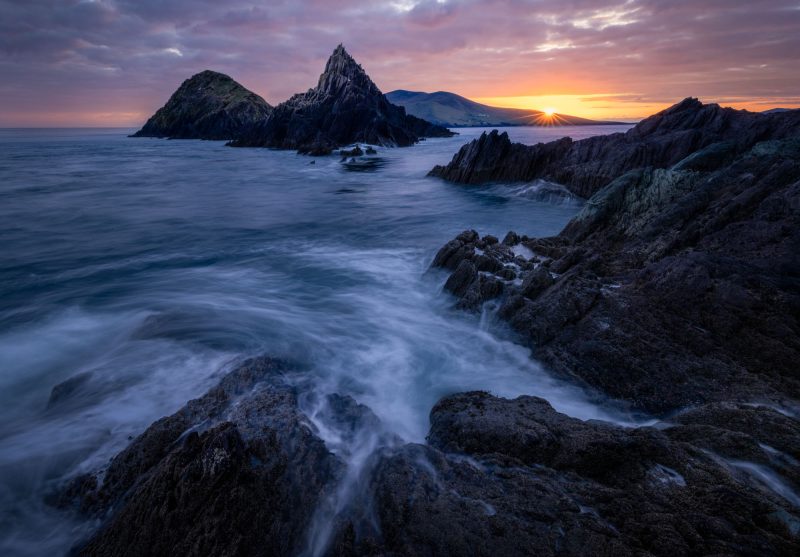 Sunset dunmore Head, Dingle Peninsula County Kerry, Ireland.