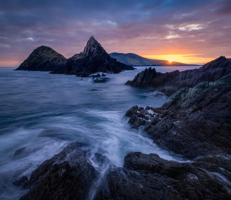 Sunset dunmore Head, Dingle Peninsula County Kerry, Ireland.