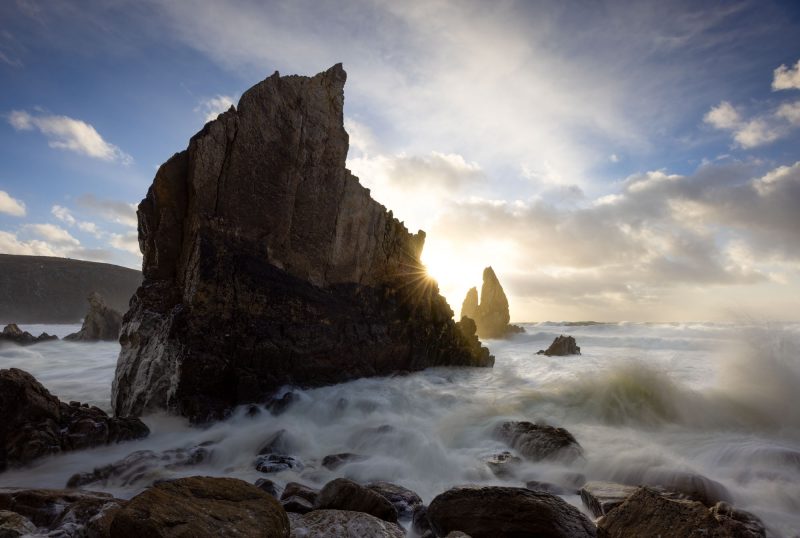 Winter surf, Achill Island, County Mayo, Ireland.